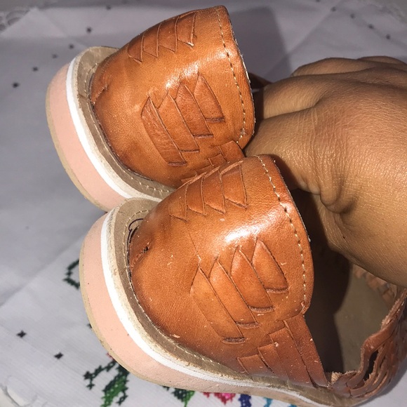NWT Mexican Leather Brown Huaraches/Sandals - Picture 4 of 7